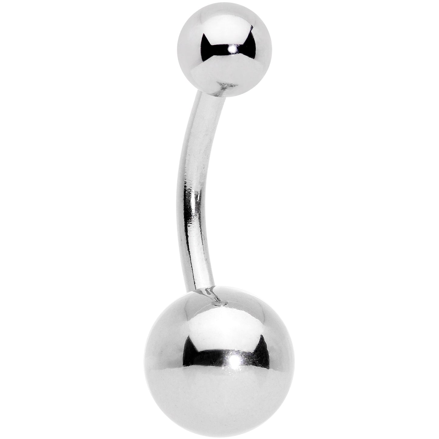 Clear CZ Gem Gold Tone Moon Belly Ring Set of 4