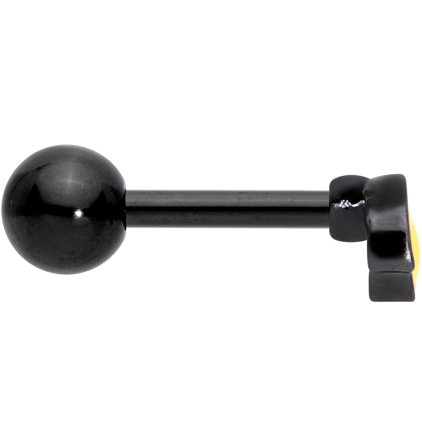 16 Gauge 5/16 Yellow Black Aviator Sunglasses Cartilage Tragus Earring