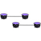 14 Gauge 11/16 Purple Cauldron Halloween Barbell Nipple Ring Set