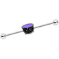 14 Gauge Black Purple Witch Cauldron Halloween Industrial Barbell 38mm