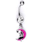 Pink Moon Witch Halloween Dangle Belly Ring