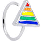 20 Gauge 5/16 Rainbow Pride Triangle Nose Hoop