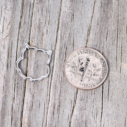 16 Gauge 3/8 Steel Barn Owl Halloween Cartilage Closure Ring