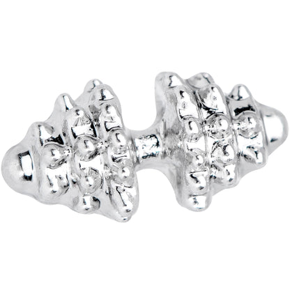 16 Gauge 1/4 Clear Gem Weightlifting Barbell Cartilage Tragus Earring