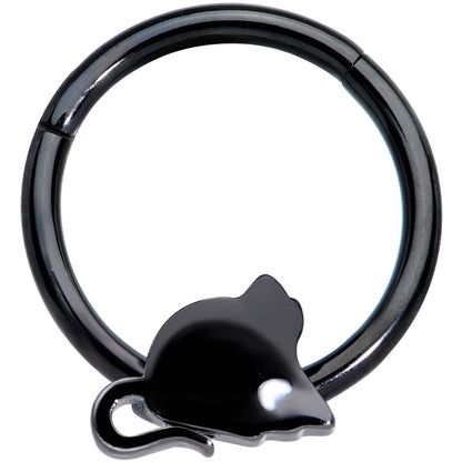 16 Gauge 3/8 Black Mouse Septum Clicker