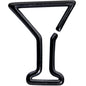 16 Gauge 5/16 Black Plated Bottoms Up Wine Glass Closure Ring