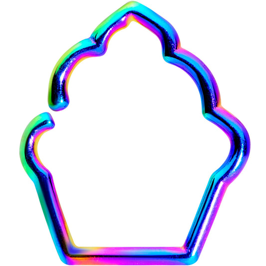 16 Gauge 5/16 Rainbow Baked Treats Cupcake Closure Ring
