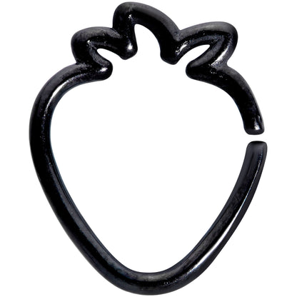 16 Gauge 5/16 Black Plated Fruit Strawberry Closure Ring