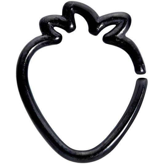 16 Gauge 5/16 Black Plated Fruit Strawberry Closure Ring