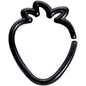 16 Gauge 5/16 Black Plated Fruit Strawberry Closure Ring