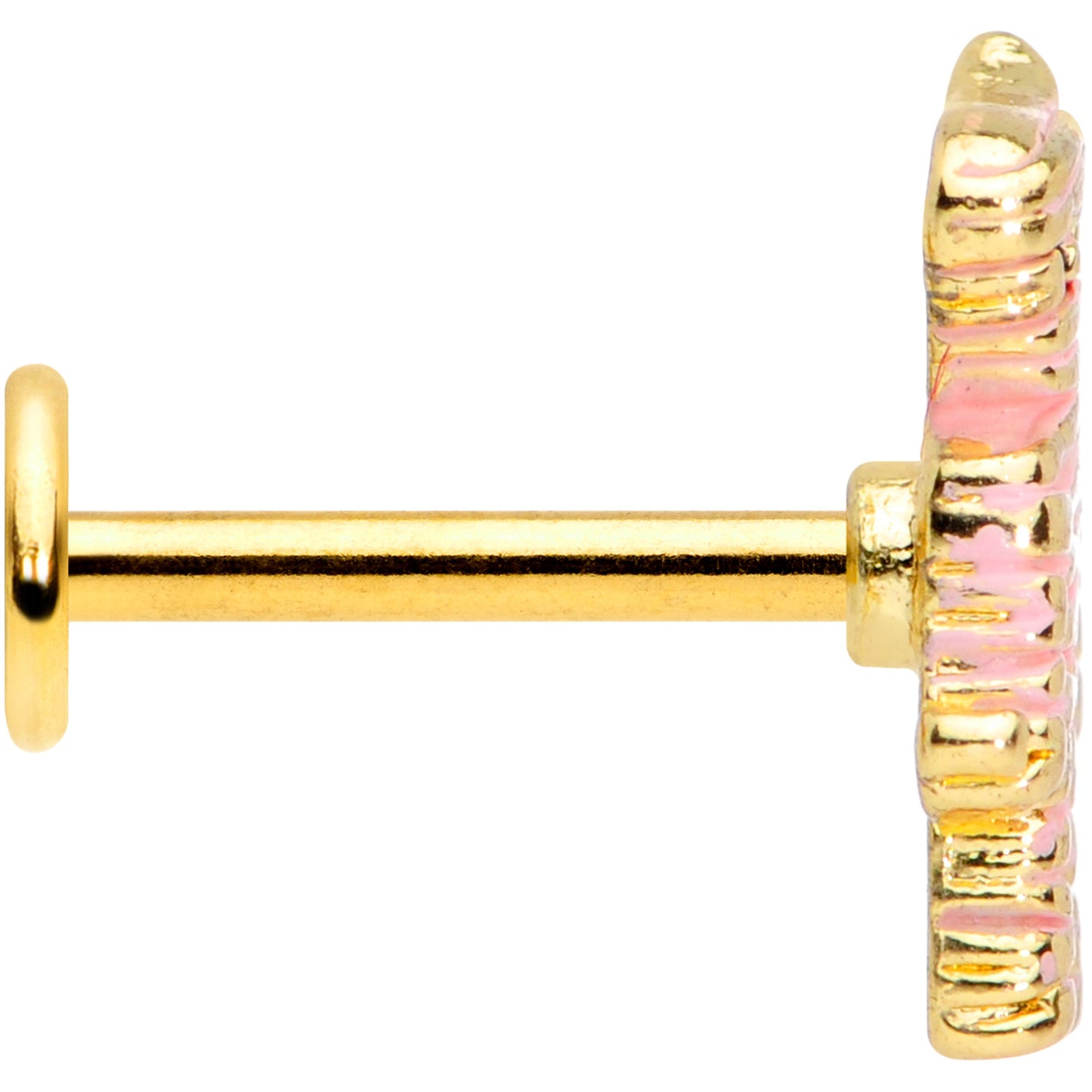 16 Gauge 5/16 Gold Tone Mummy Halloween Labret Monroe Tragus