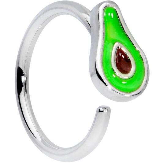 16 Gauge 3/8 Green Groovy Avocado Closure Ring