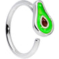 16 Gauge 3/8 Green Groovy Avocado Closure Ring