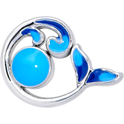 16 Gauge 1/4 Whale in the Water Nautical Cartilage Tragus