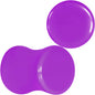 Purple Acrylic Saddle Plug Set 8 Gauge to 00 Gauge