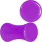 Purple Acrylic Saddle Plug Set 8 Gauge to 00 Gauge