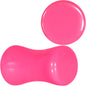 Hot Pink Acrylic Saddle Plug Set 8 Gauge to 00 Gauge
