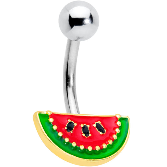 Red Green Tasty Fruit Watermelon Belly Ring