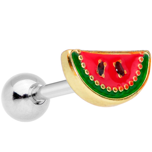 16 Gauge 1/4 Red Green Tasty Fruit Watermelon Cartilage Tragus