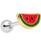 16 Gauge 1/4 Red Green Tasty Fruit Watermelon Cartilage Tragus