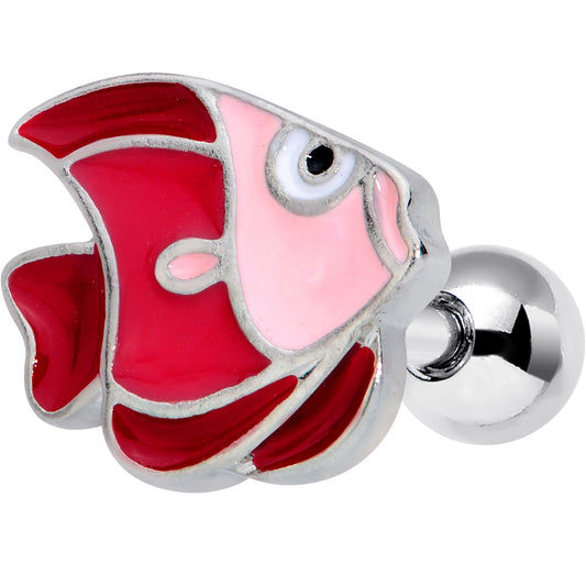 16 Gauge 1/4 Brown Nautical Fish Cartilage Tragus Earring