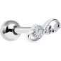 16 Gauge 1/4 Infinity Heart Valentines Day Cartilage Tragus Earring