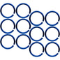 18 Gauge 5/16 Blue Tone Anodized Seamless Circular Ring Set of 12