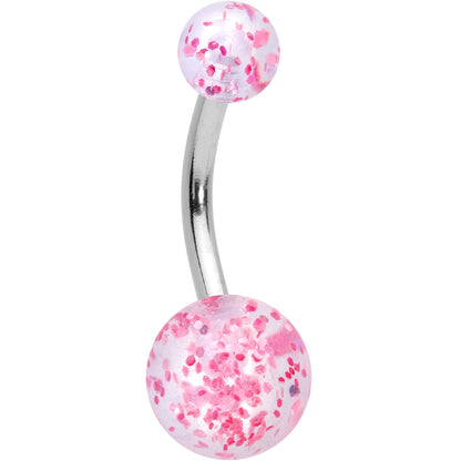 Pink Faux Opal Easter Bunny Belly Ring Set of 3