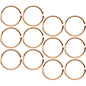 20 Gauge 5/16 Rose Gold Tone Anodized Seamless Circular Ring Set of 12