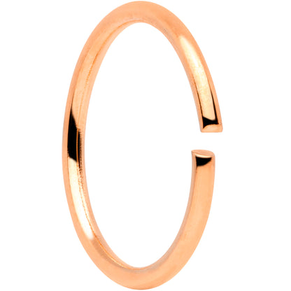 20 Gauge 5/16 Rose Gold Tone Anodized Seamless Circular Ring Set of 12