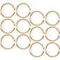 18 Gauge 5/16 Rose Gold Tone Anodized Seamless Circular Ring Set of 12