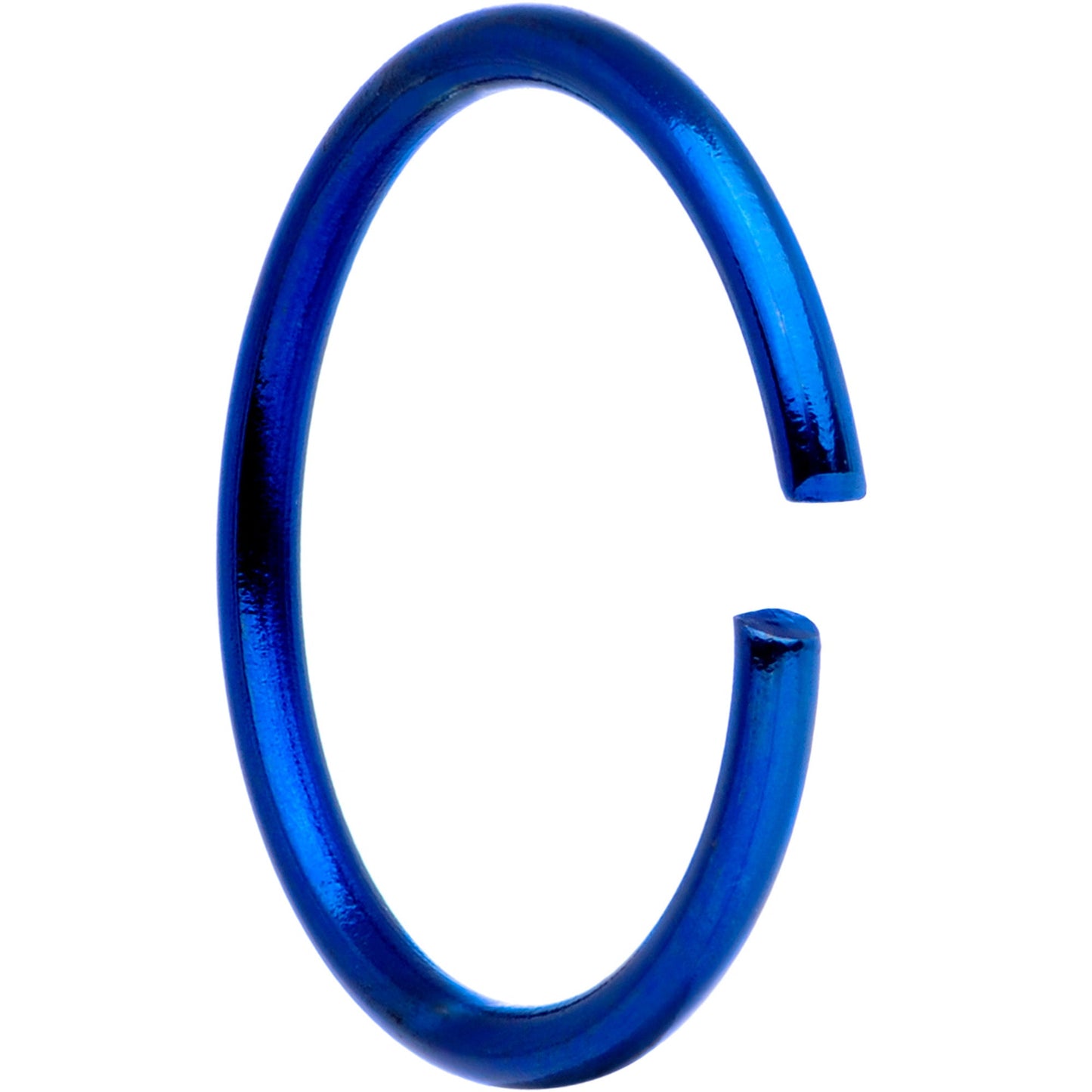 20 Gauge 5/16 Blue Anodized Seamless Circular Ring Set of 12