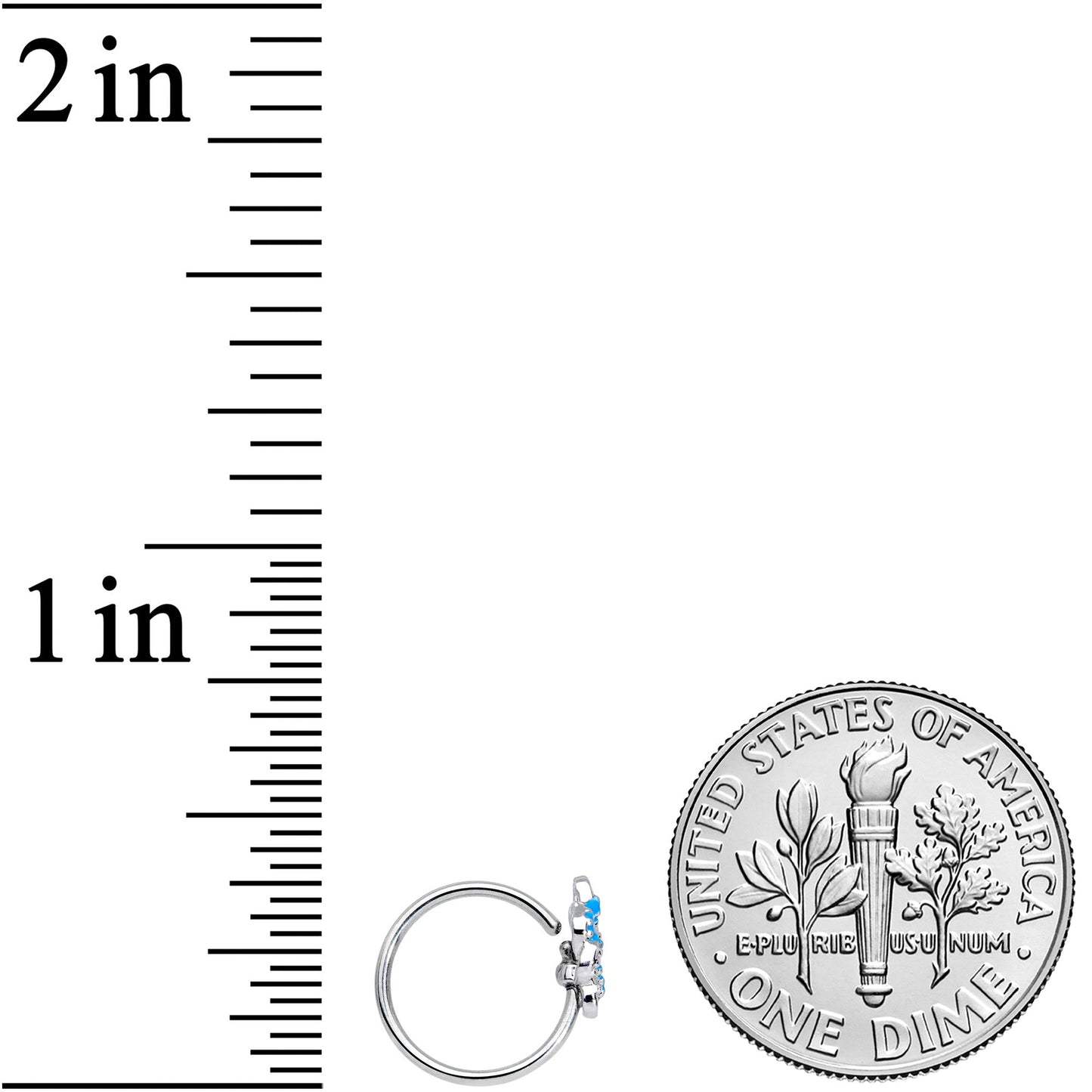 20 Gauge 5/16 Sailors Knot Nose Hoop