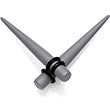 Grey Matte Acrylic Straight Taper Set 2 Gauge to 00 Gauge