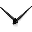 Black Matte Acrylic Straight Taper Set Available in Sizes 12 Gauge to 00 Gauge