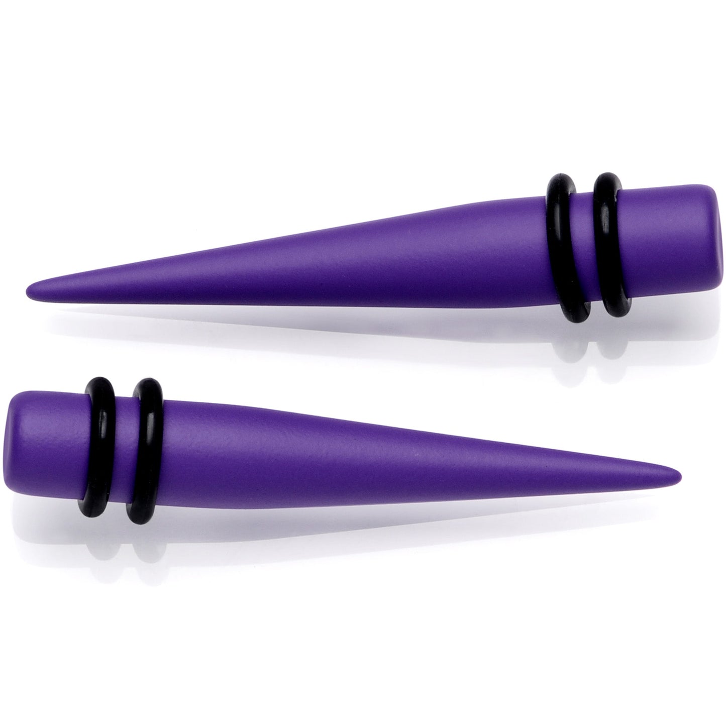 Light Purple Matte Acrylic Straight Taper Set 12 Gauge to 00 Gauge