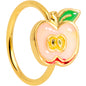 20 Gauge 5/16 Gold Tone Sweet Apple Nose Hoop