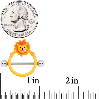 14 Gauge 5/8 Loveable Lion Nipple Shield Set