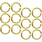 14 Gauge 5/16 Gold Tone Anodized Seamless Cartilage Ring Set of 12