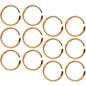 16 Gauge 5/16 Rose Gold Tone Seamless Cartilage Ring Set of 12