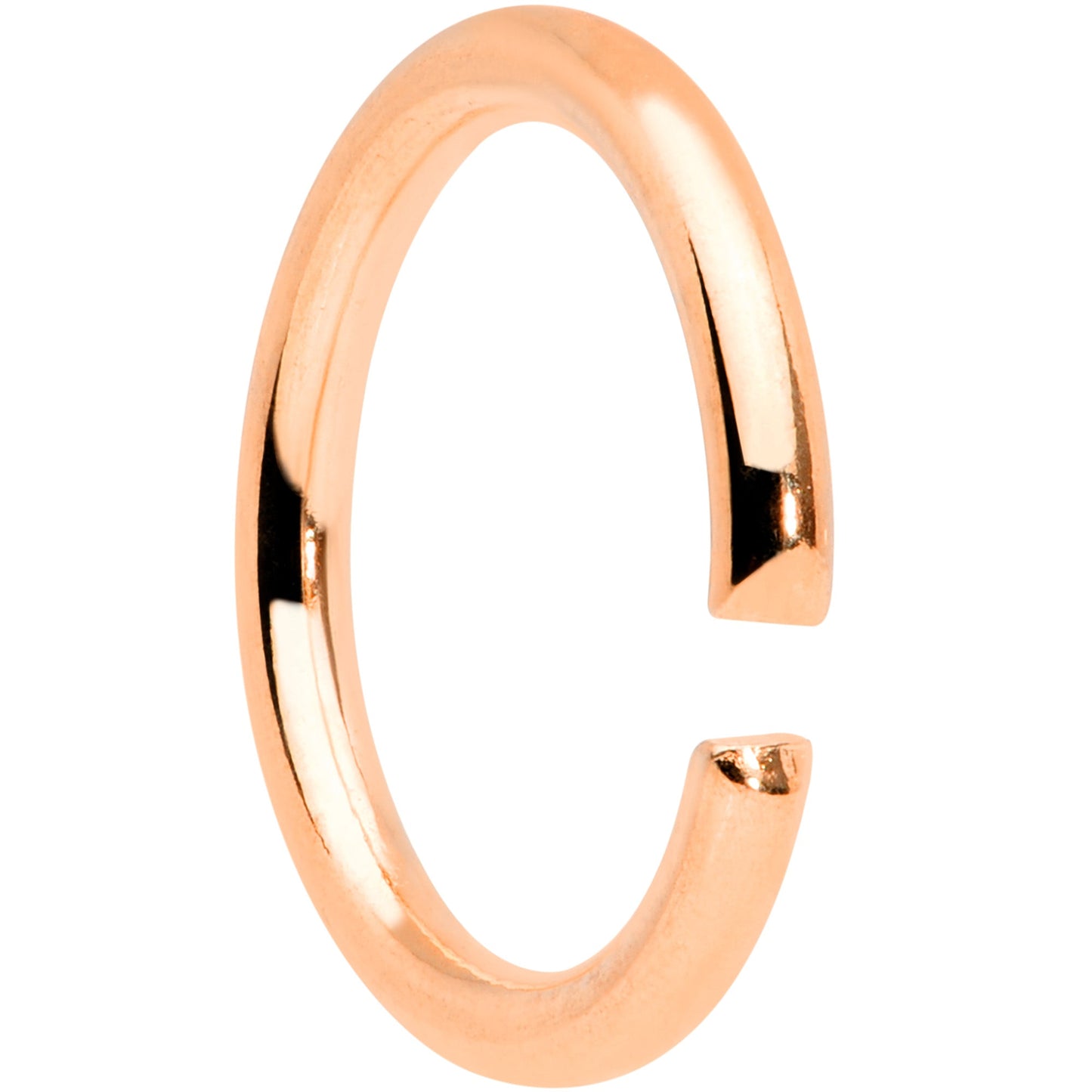 16 Gauge 5/16 Rose Gold Tone Seamless Cartilage Ring Set of 12