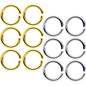 14 Gauge 5/16 Steel Gold Tone Seamless Cartilage Ring Set of 12