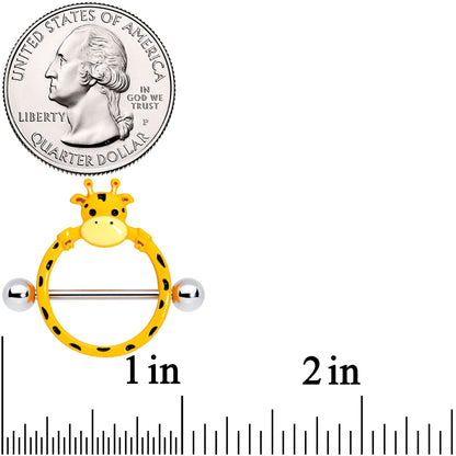 14 Gauge 5/8 Gentle Giraffe Nipple Shield Set