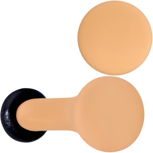 Terrific Tan Matte Acrylic Single Flare Plug Set