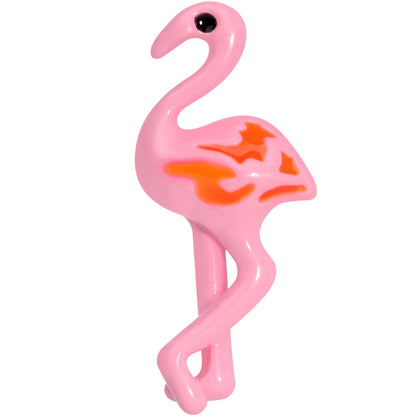 16 Gauge 1/4 Gold Tone Flamingo Cartilage Tragus