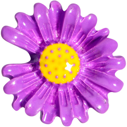 16 Gauge 1/4 Purple Daisy Flower Cartilage Tragus Earring
