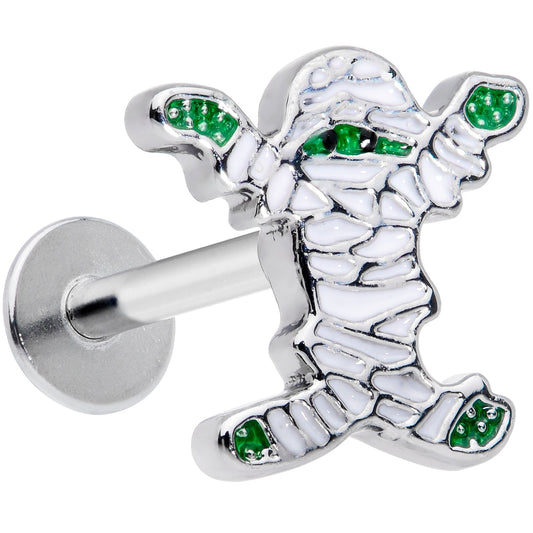 16 Gauge 5/16 Green Mummy Halloween Labret Monroe Tragus