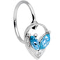 20 Gauge 5/16 Aqua Gem Alien Nose Hoop