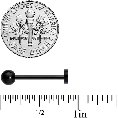 Black Cheery Nautical Whale Barbell Tongue Ring