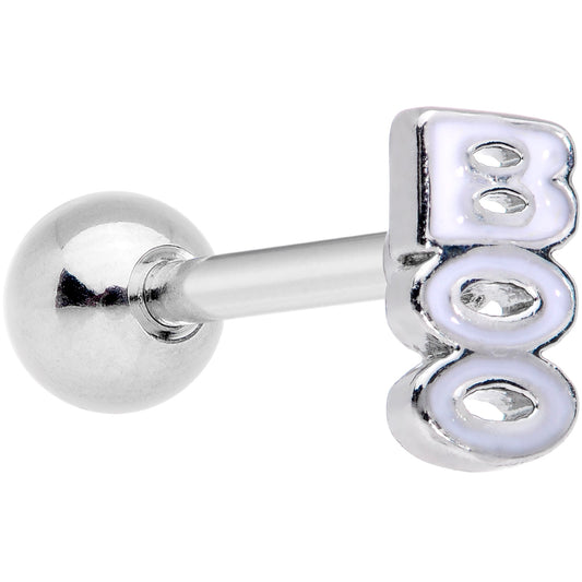 16 Gauge 1/4 White Boo Halloween Cartilage Tragus Earring